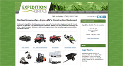 Desktop Screenshot of expeditionrentals.ca